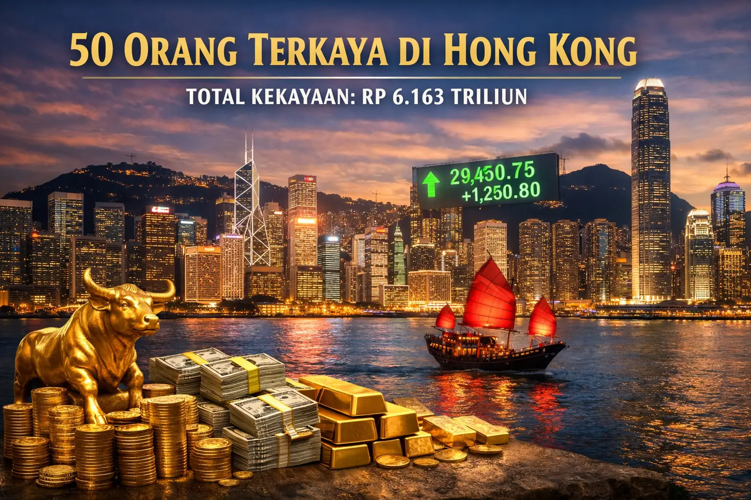 Read more about the article Di Hong Kong, Kekayaan 50 Orang Terkaya Melonjak jadi Rp 6.163 Triliun