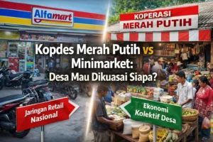 Read more about the article Kopdes Merah Putih vs Minimarket: Desa Mau Dikuasai Siapa?