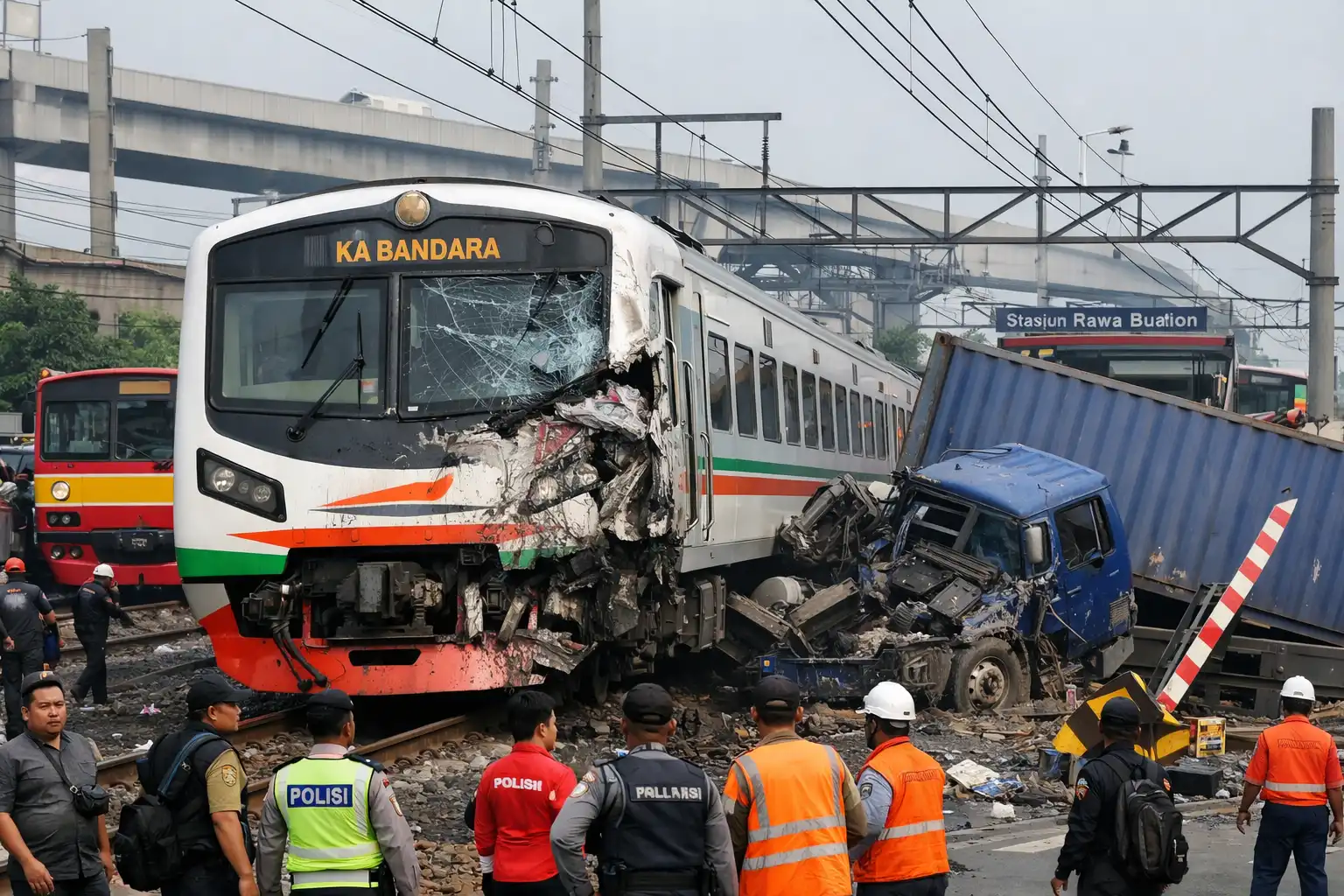 Read more about the article Imbas Dari KA Bandara Tabrak Truk, KRL Tangerang Hanya Sampai Rawa Buaya