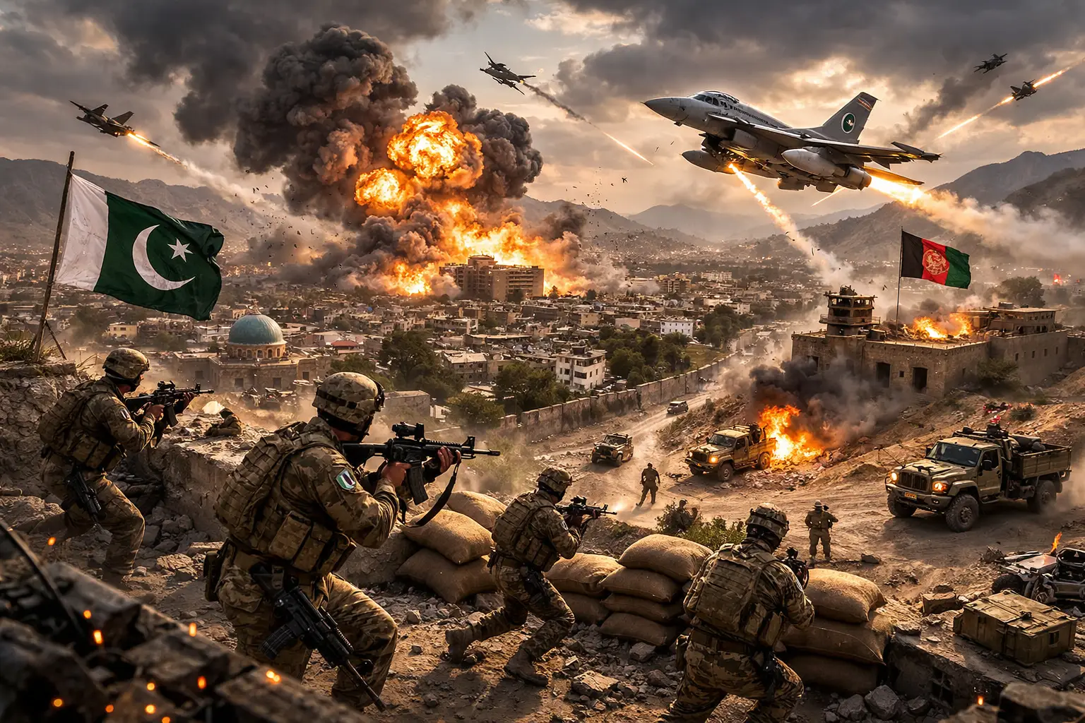 Read more about the article Menhan Pakistan Nyatakan Konflik Terbuka dengan Afghanistan