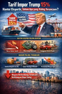 Read more about the article Tarif Impor Trump Hingga 15% Hantui Eksportir, Saham Apa yang Paling Terancam?